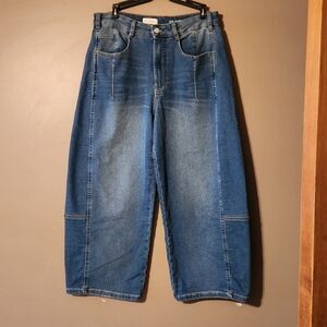 Anthropologie Pillcro Cropped Barell Jeans Sz 29 EUC